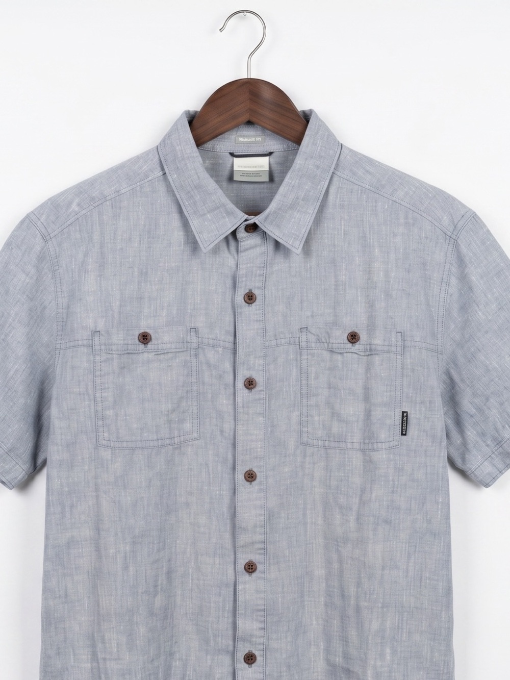Columbia Men's Regular Fit Chanbray Denim Button Down Short Sleeve Shirt